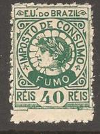 Brazilie oude revenue zegel (tabak) 40 reis, Verzenden, Overige thema's