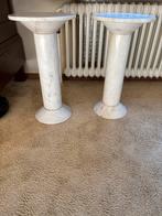 Marmeren zuilen - 50cm hoog - Set van 2, Huis en Inrichting, Woonaccessoires | Zuilen en Pilaren, Ophalen, Gebruikt