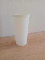 Kleine Tupperware beker met deksel, Ophalen, Zo goed als nieuw, Wit, Beker of Kan