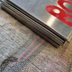 9X RVS METALEN RECLAME BORD NAAMBORD AFM 40X10,5 CM 2MM, Ophalen of Verzenden, Reclamebord