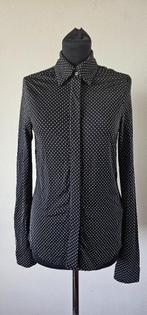 zwarte wit polkadot blouse van Vanilia maat 36 (26425), Kleding | Dames, Verzenden, Maat 38/40 (M), Wit