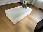 Bloktafel hoogglans wit, Huis en Inrichting, Minder dan 100 cm, 25 tot 50 cm, Ophalen of Verzenden, Zo goed als nieuw