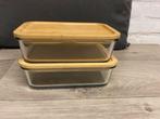 Ikea glazen bakken met deksel, Ophalen of Verzenden, Zo goed als nieuw