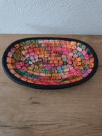 Schaal 30cm, met glas ingelegd, Schaal, Ophalen of Verzenden, Zo goed als nieuw, Ovaal