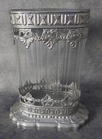 Retro waxinelicht [5679]  [HuWoKa], Overige materialen, Ophalen of Verzenden, Zo goed als nieuw, Grijs