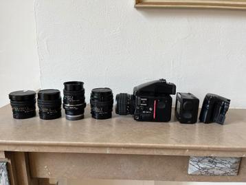 Mamiya 645 + 35mm + 45mm + 55mm + 80mm + Kipon speedbooster beschikbaar voor biedingen