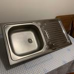 RVS spoelbak 85,5x43, Zo goed als nieuw, Minder dan 100 cm, Grijs, 25 tot 50 cm