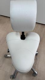 Tabouret Ergonomica Italia - werkstoel pedicure, Huis en Inrichting, Ophalen, Wit, Zo goed als nieuw, Bureaustoel