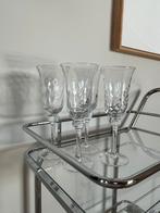 Vintage champagne / wijnglazen swirl | 4 stuks, Verzamelen, Ophalen of Verzenden, Zo goed als nieuw, Overige typen