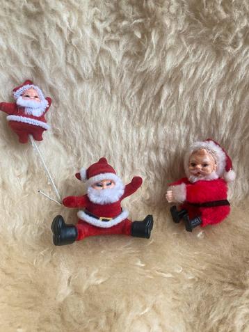 Vintage kerst mannetjes en boom versiering ‘70 beschikbaar voor biedingen