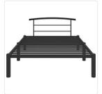 Bedframe, Ophalen, 90 cm, Zwart, 200 cm