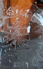 Prachtige glazen kerst schaal, Ophalen of Verzenden