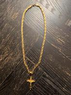 ketting met kruis hanger, Nieuw, Ophalen of Verzenden, Goud, Overige materialen