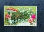 Paddenstoel met Spinnenweb, 1907, Verzamelen, Ansichtkaarten | Themakaarten, Verzenden, Voor 1920, Gelopen, Natuur