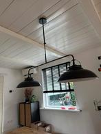 Landelijke eettafel lamp grijs, Ophalen, 50 tot 75 cm, Metaal, Landelijk