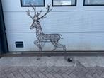 Kerst decoratie, metalen hert met verlichting, Ophalen, Gebruikt