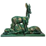Frans keramiek Art Deco beeld van Ch. Lemanceau, jaren 30, Antiek en Kunst, Kunst | Beelden en Houtsnijwerken, Ophalen of Verzenden