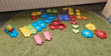 Vtech toettoet auto baandelen; 37st + Racelanceerder beschikbaar voor biedingen