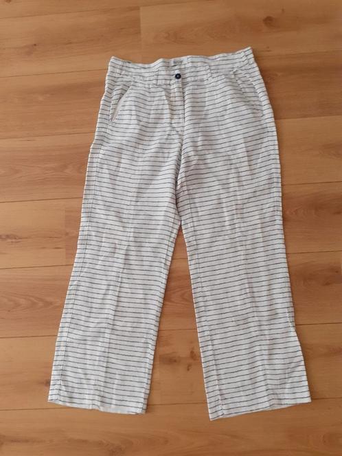 Backstage linnen damesbroek maat M, Kleding | Dames, Broeken en Pantalons, Gedragen, Maat 38/40 (M), Wit, Lang, Ophalen of Verzenden