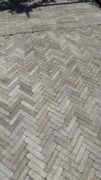 Lichtgrijze betonklinkers - 25m2, Ophalen, Gebruikt, Klinkers, 10 m² of meer