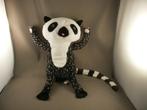 HEMA maki aap panda lazy zwart wit roze pootafdruk handjes, Kinderen en Baby's, Speelgoed | Knuffels en Pluche, Ophalen of Verzenden