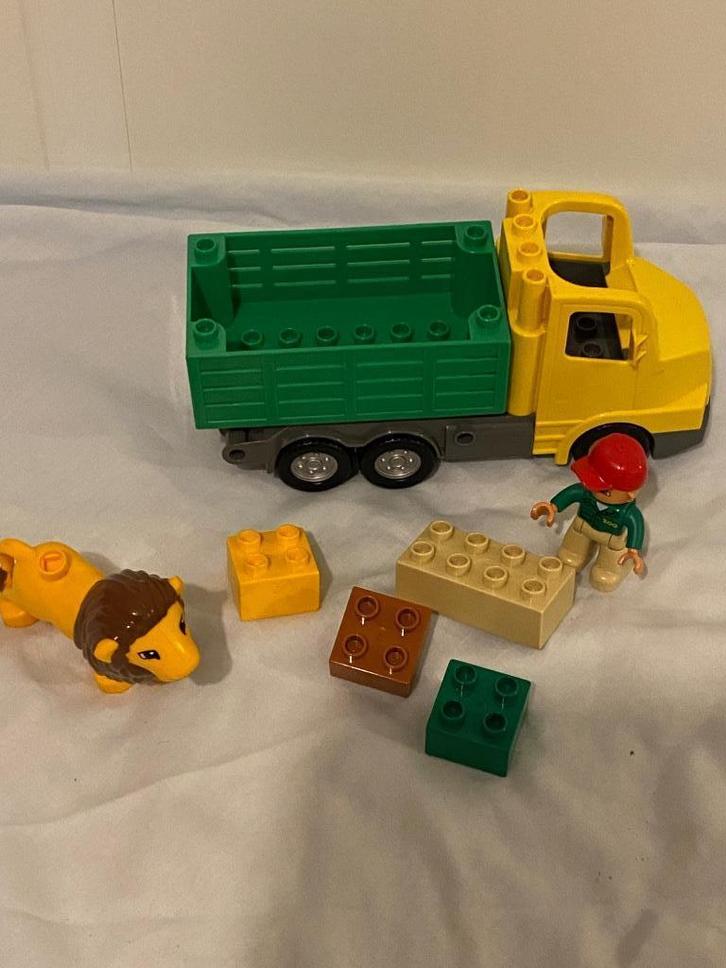Dierentuin Vrachtwagen Leeuwentransport 6172, Kinderen en Baby's, Speelgoed | Duplo en Lego, Zo goed als nieuw, Duplo, Complete set