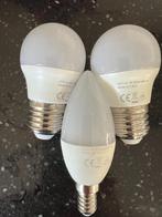 LED-lampen (3 stuks). E27 & E14 fit. 3 Watt, 2700 K, 250 Lm., Led-lamp, Minder dan 30 watt, Nieuw, Modern