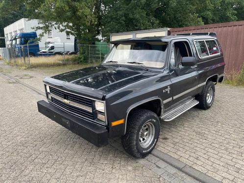 Chevrolet Blazer K5 4x4 1984 6.2 Diesel, Auto's, Oldtimers, Particulier, Chevrolet, Diesel, Automaat, Zwart, Zwart, Leder en Alcantara