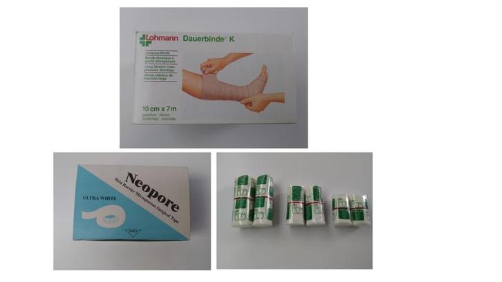 hele lot: zwachtels , tape en Dauerbinde, Diversen, Verpleegmiddelen, Zo goed als nieuw, Ophalen