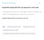 Glazen aquarium wit met glazen deksel;  nog als nieuw!, Dieren en Toebehoren, Vissen | Aquaria en Toebehoren, Ophalen, Zo goed als nieuw