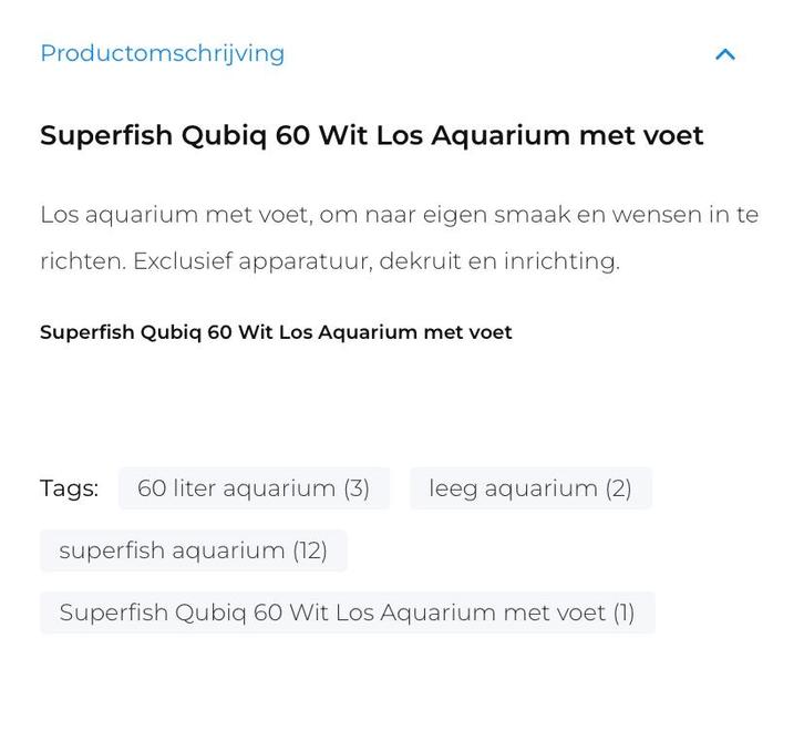 Glazen aquarium wit met glazen deksel;  nog als nieuw!, Dieren en Toebehoren, Vissen | Aquaria en Toebehoren, Zo goed als nieuw