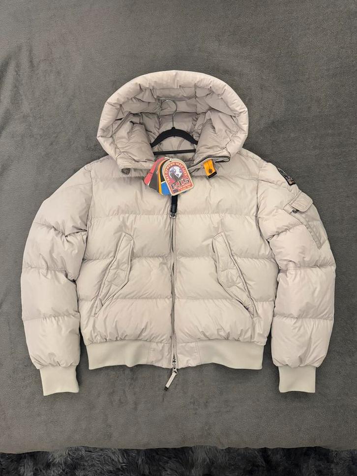 Parajumpers Wilmont Bomberjas/Winterjas Maat L, Kleding | Heren, Jassen | Winter, Zo goed als nieuw, Maat 52/54 (L), Beige, Ophalen of Verzenden