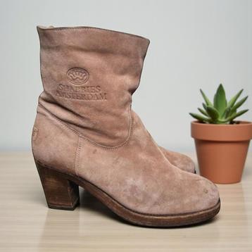 Shabbies Laarzen Maat 39 Beige Roze Suède Fleece Gevoerd beschikbaar voor biedingen