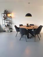 Industriële hanglamp zwart met goud 50 cm - Magna, Ophalen, Zo goed als nieuw, Stoer en industrieel, 75 cm of meer