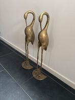 Twee vintage messing kraanvogels hoogte 64 Hollywood Regency, Ophalen