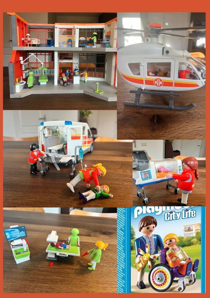 Playmobil Ziekenhuis en veel meer, Kinderen en Baby's, Speelgoed | Playmobil, Zo goed als nieuw, Complete set, Ophalen of Verzenden