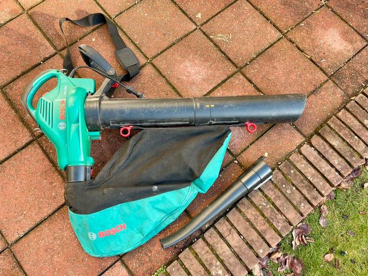 Bosch bladblazer bladzuiger ALS 2400, Tuin en Terras, Bladblazers, Gebruikt, Handgedragen, Elektrisch, Met opvangzak, Met versnipperfunctie