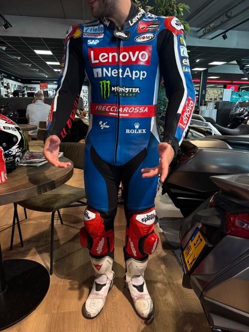 Leren motorpak eendelig blauw ducati maat 48/M, Motoren, Kleding | Motorkleding, Combipak, Heren, Nieuw met kaartje, Ophalen of Verzenden