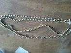 goud kleurige glaskralen ketting voor in kerstboom, Diversen, Kerst, Ophalen of Verzenden, Gebruikt