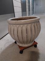 Mooie grote bloempot doorsnede circa 50 cm, Ophalen, Rond, Aardewerk, 40 cm of meer