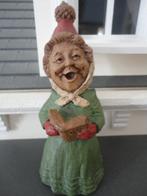 oud BEELDJE - ZINGEND VROUWTJE / kerst, kerstboom, Ophalen of Verzenden, Zo goed als nieuw, Mens