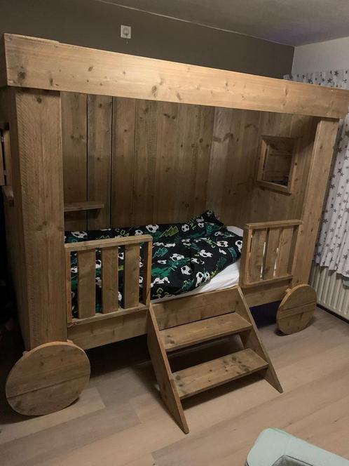 Pipowagenbed, Kinderen en Baby's, Kinderkamer | Stapelbedden en Hoogslapers, Zo goed als nieuw, Ophalen of Verzenden