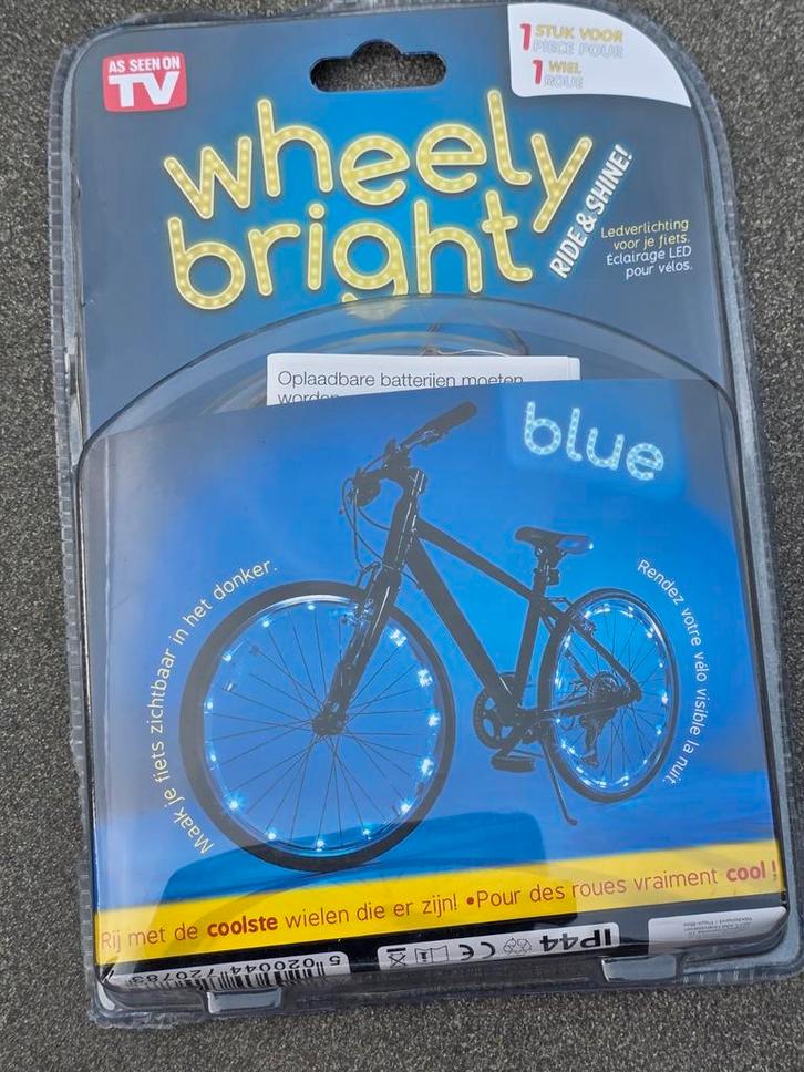 Wheely Bright Fietswielverlichting - Nieuw, Fietsen en Brommers, Fietsaccessoires | Fietsverlichting, Verlichtingsset, Nieuw, Batterij