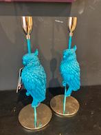 Vogel kandelaar blauw, Ophalen of Verzenden, Blauw, Overige materialen, Minder dan 25 cm
