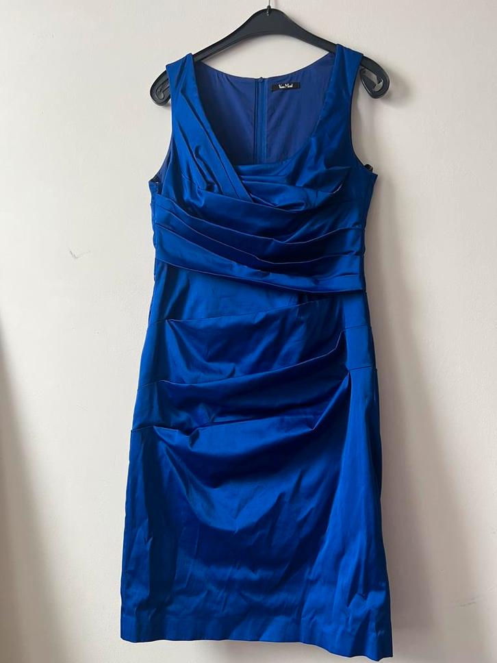 kobalt blauw jurk ~ Vera Mont, Kleding | Dames, Gelegenheidskleding, Zo goed als nieuw, Cocktailjurk, Maat 38/40 (M), Blauw, Ophalen of Verzenden