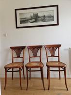 Thonet nr. 221 stoelen (ca.1900), Huis en Inrichting, Stoelen, Ophalen, Gebruikt, Bruin, Drie