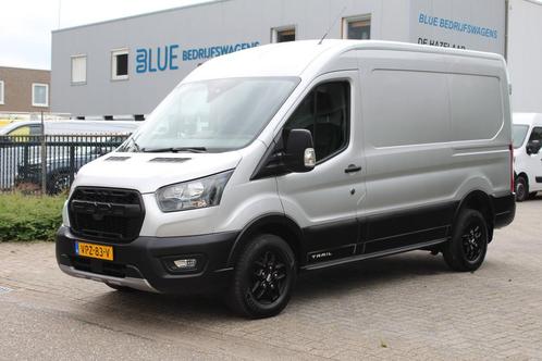 Ford Transit 350 2.0 TDCI 130PK E6 MHEV L2H2 Trail --- Trail, Auto's, Bestelauto's, Bedrijf, Te koop, ABS, Airconditioning, Alarm
