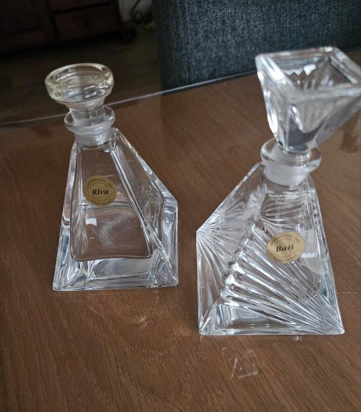 Bari & Riva Kristallen Karaffen Set, Antiek en Kunst, Antiek | Glas en Kristal, Ophalen of Verzenden