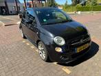 Fiat 500C Sport 0.9 Twinair 2015 Zwart, Auto's, Cabriolet, Leder en Stof, Zwart, Handgeschakeld
