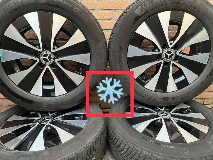 17” orig Mercedes Vito -V-klasse EQV winterset TPMS, Auto-onderdelen, Banden en Velgen, Velg(en), Winterbanden, 17 inch, 235 mm